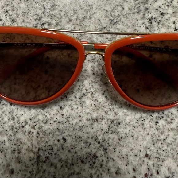 Tory Burch TY6025 204/13 Women’s Sunglasses in Orange with Gold Hardware - Picture 11 of 12